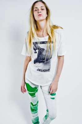 spring summer 2016 collection by LICK MY LEGS. Model: camille lemaitre. photo: matthieu lapierre 