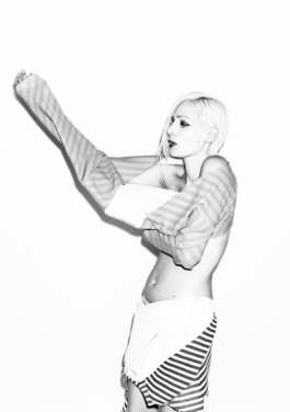 photography. Black & white. Woman woman puts on a dress 