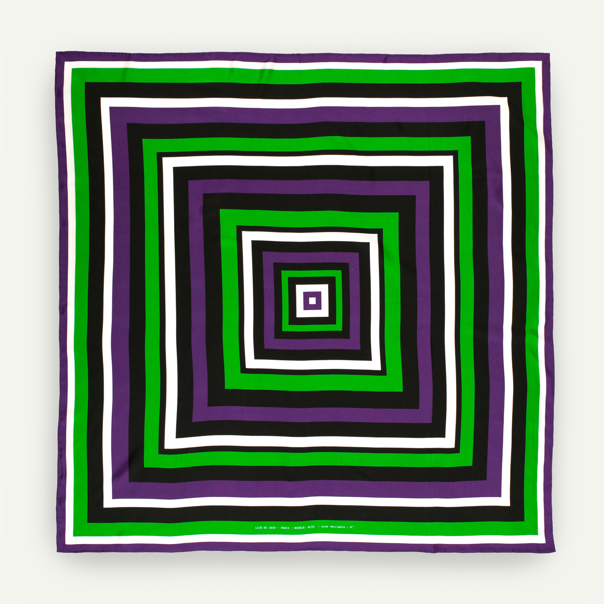 carré de soie multicolore