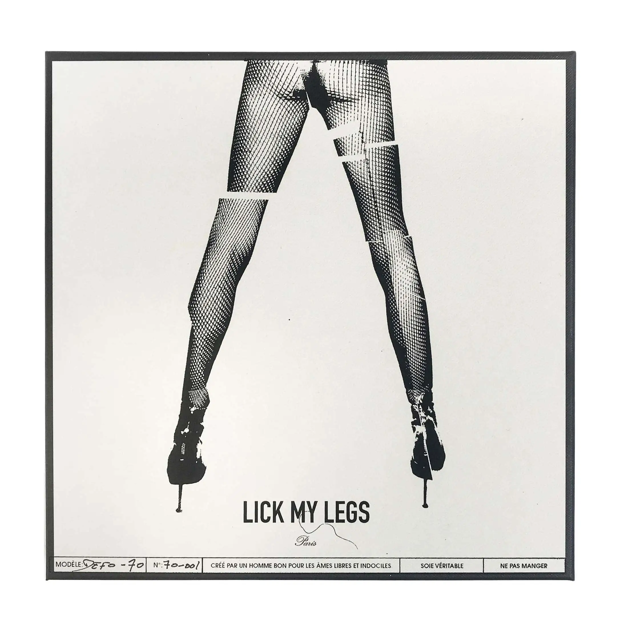 boite lickmylegs sérigraphiée legs