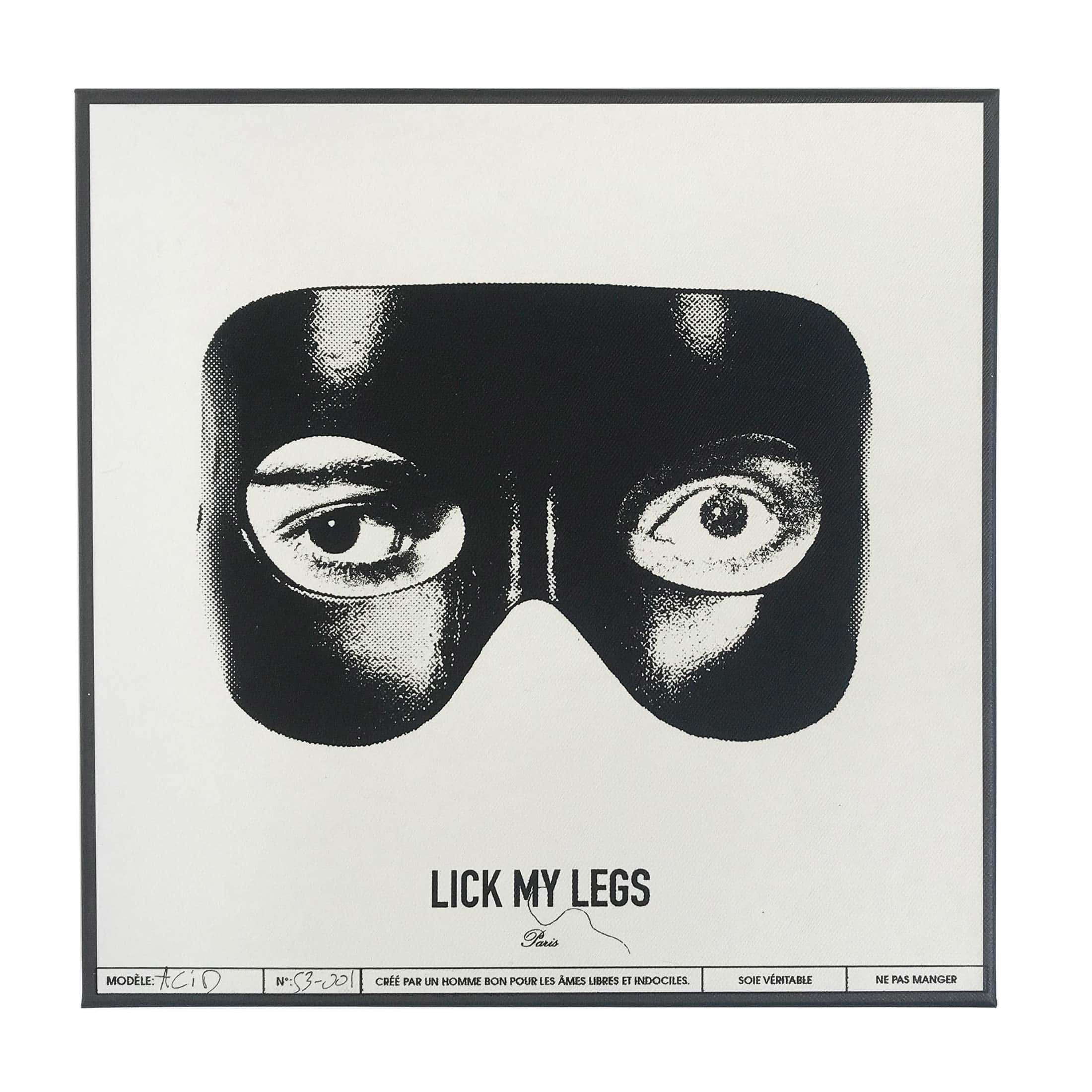 boite lickmylegs sérigraphiée mask