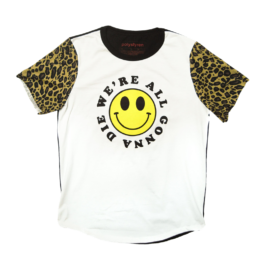 wereallgonnadie leopard tshirt 