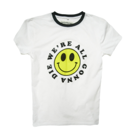 wereallgonnadie leopard tshirt white 