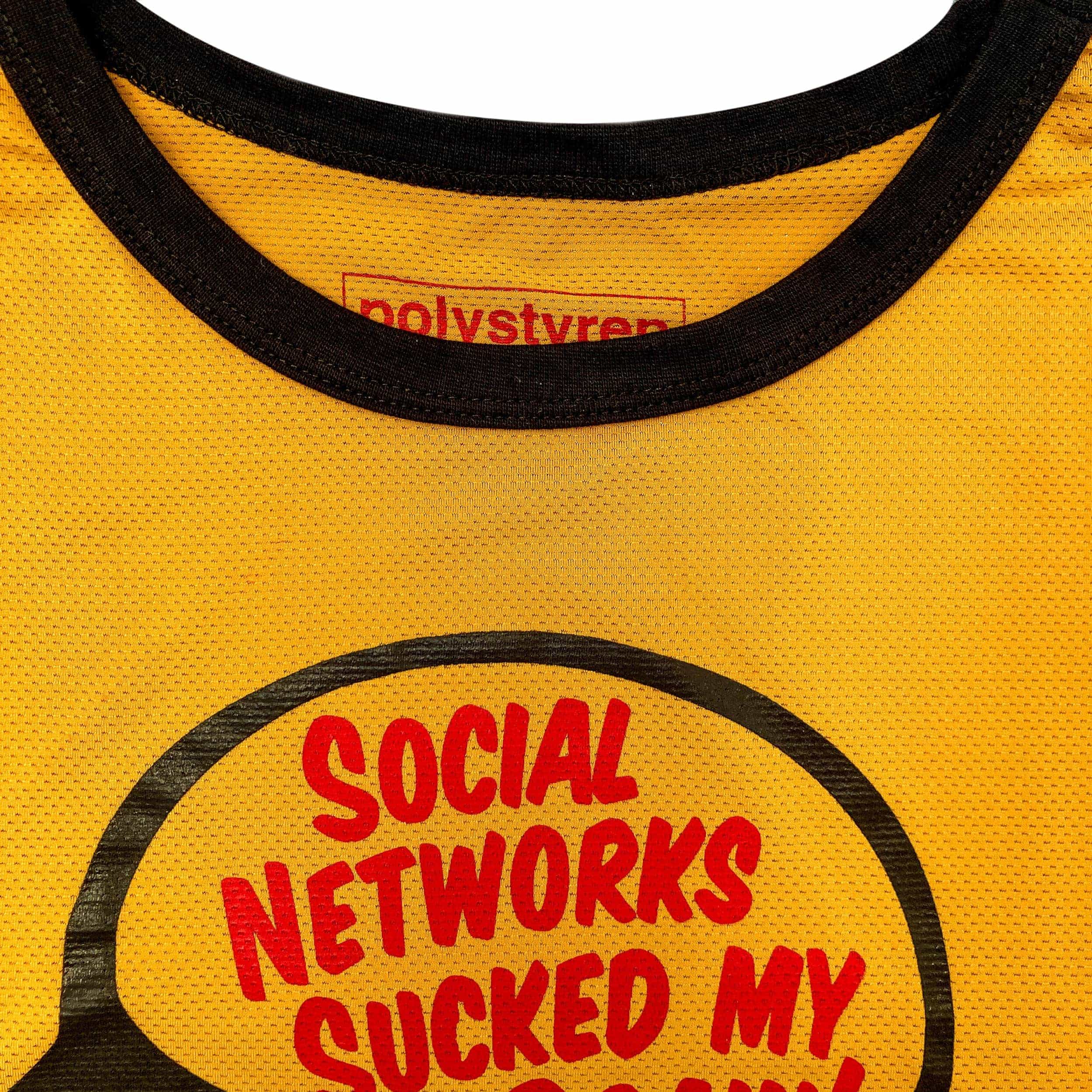 top fleece jaune detail