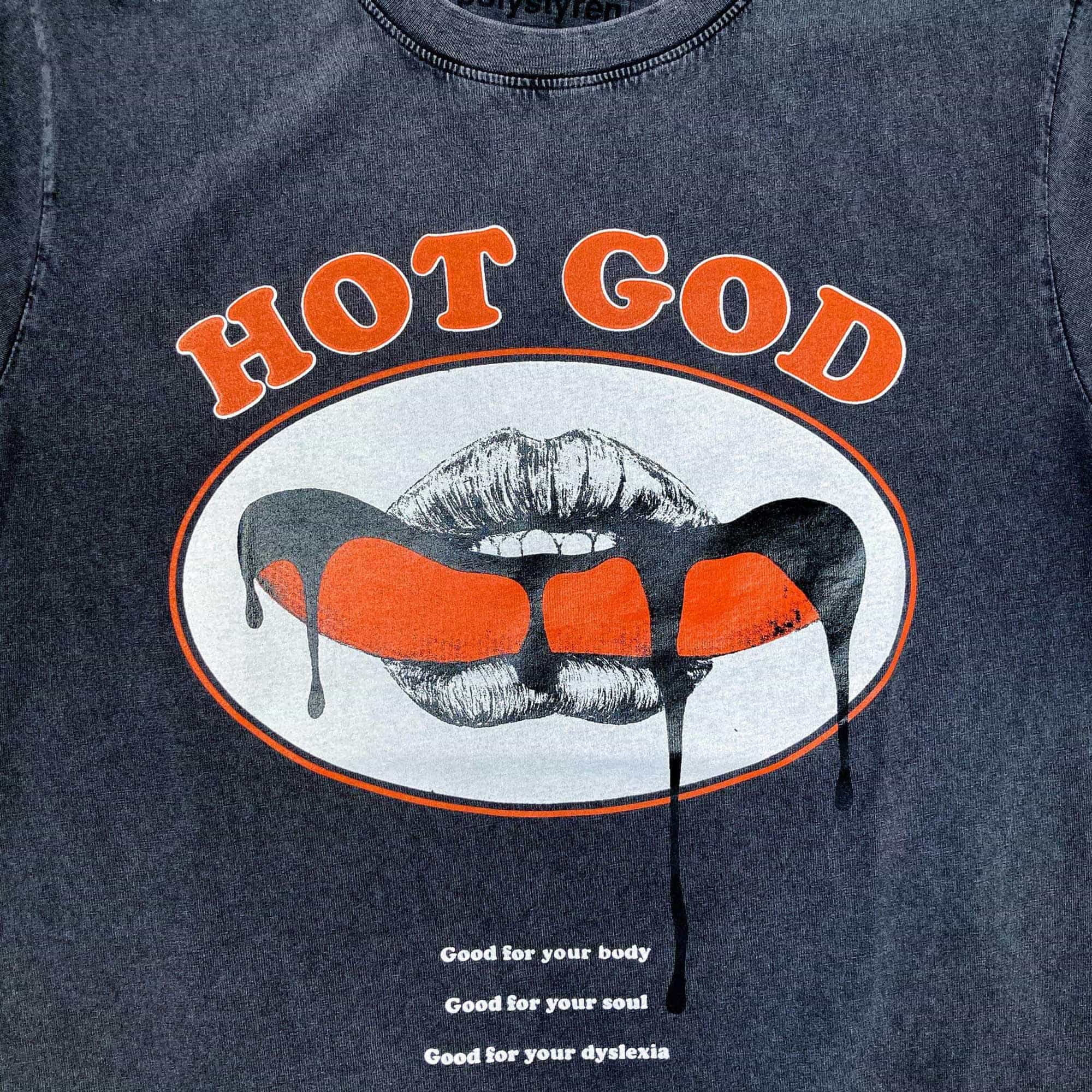 tshirt noir hot detail
